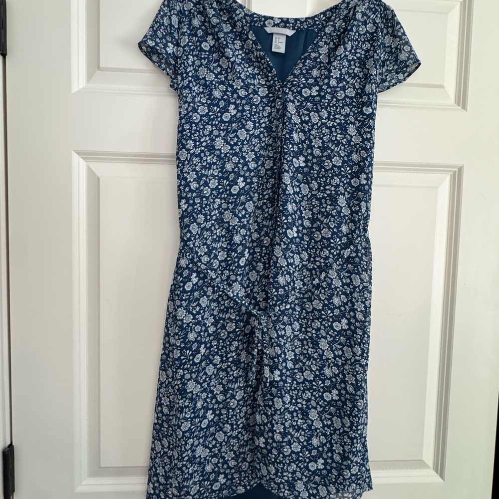 H&M Blue Floral Midi Dress 6